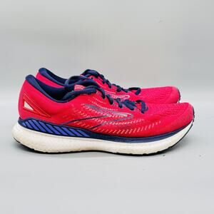 Brooks Shoes Womens 8.5 Pink Mesh Glycerin GTS Road Running Athletic Sneakers